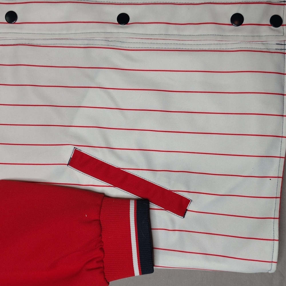 St Louis Cardinals Pin Stripe Baseball Jacket Reversible Spell Out Logo G-III - Picture 15 of 15